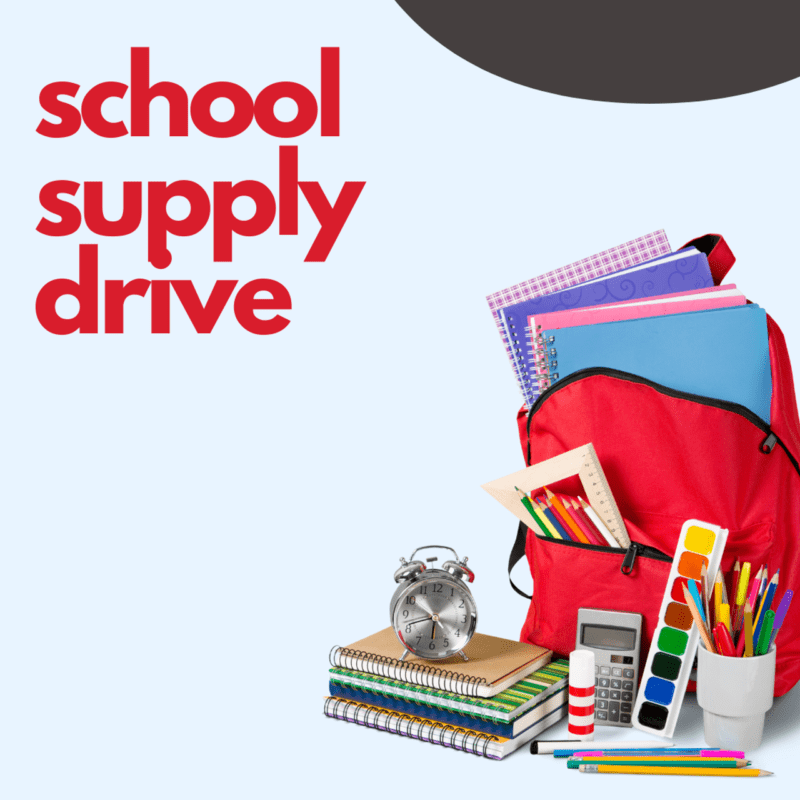 School Supply Drive ECHO Associates